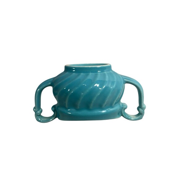 VTG Metlox Poppytrail Yorkshire Ribbed Sugar Bowl Turquoise 518 USA 1940’s Era - Picture 12 of 12